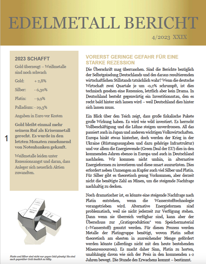 Edelmetall-Bericht Q4 2023 (PDF)