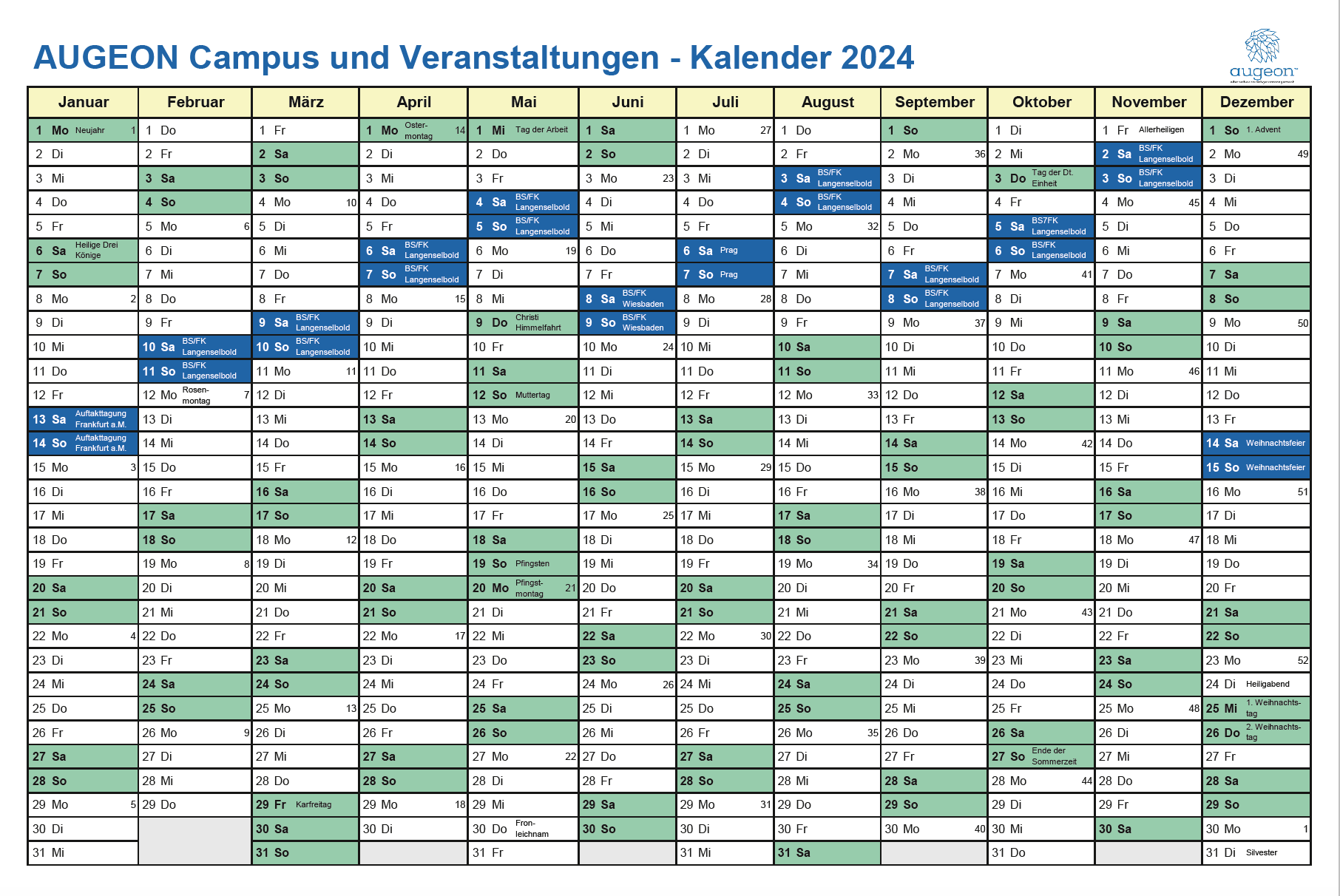 Seminarkalender 2024